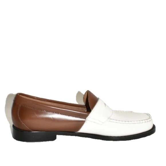 New! G.H. Bass Logan Leather Penny Loafer Brown White Size 7 D DD518 9 Women main image 6